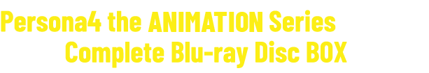Persona4 the Animation Series Complete Blu-ray Disc BOX